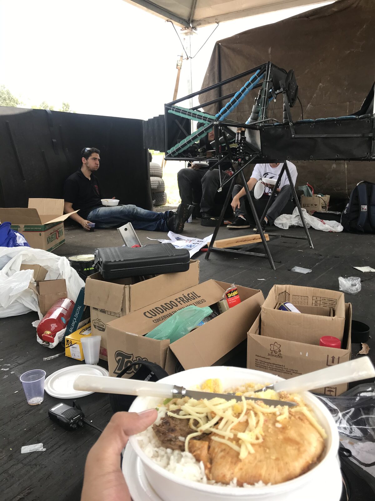 Trying to fix the car